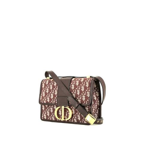 burgundy Dior 30 montaigne handbag